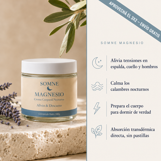Somne Magnesio — Pack 3 Cremas