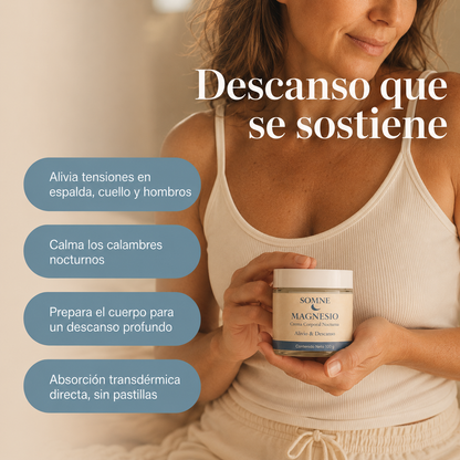 Somne Magnesio — Crema para el Dolor Muscular y Descanso Profundo