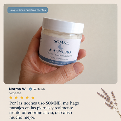 Somne Magnesio — Crema para el Dolor Muscular y Descanso Profundo